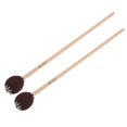 thumbnail image 1 of Martillo de arce, 2 mazos de marimba, mazos de percusión de arce, mazos de bolas de lana, rendimiento lleno de energía, 1 of 8