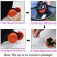 thumbnail image 5 of Clearance:4/6 Pack Mower Head Black & Decker SF-080 Spool Replacement Trimmer Spool,Apply To Black & Decker Spool, 5 of 5