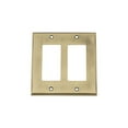 thumbnail image 2 of Nostalgic Warehouse 719702 Plaque Switch New York avec Double Bascule, Laiton Antique, 2 of 3