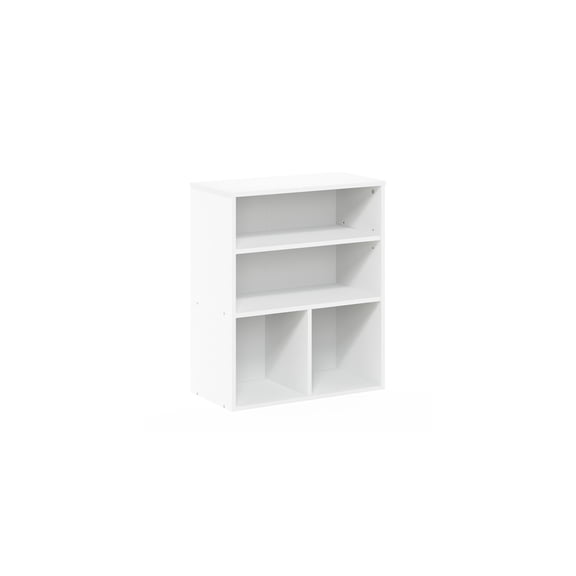 Display Bookcase 3 Tier - White Shelving Unit - 23.6"W x 11.8"D x 28.1"H