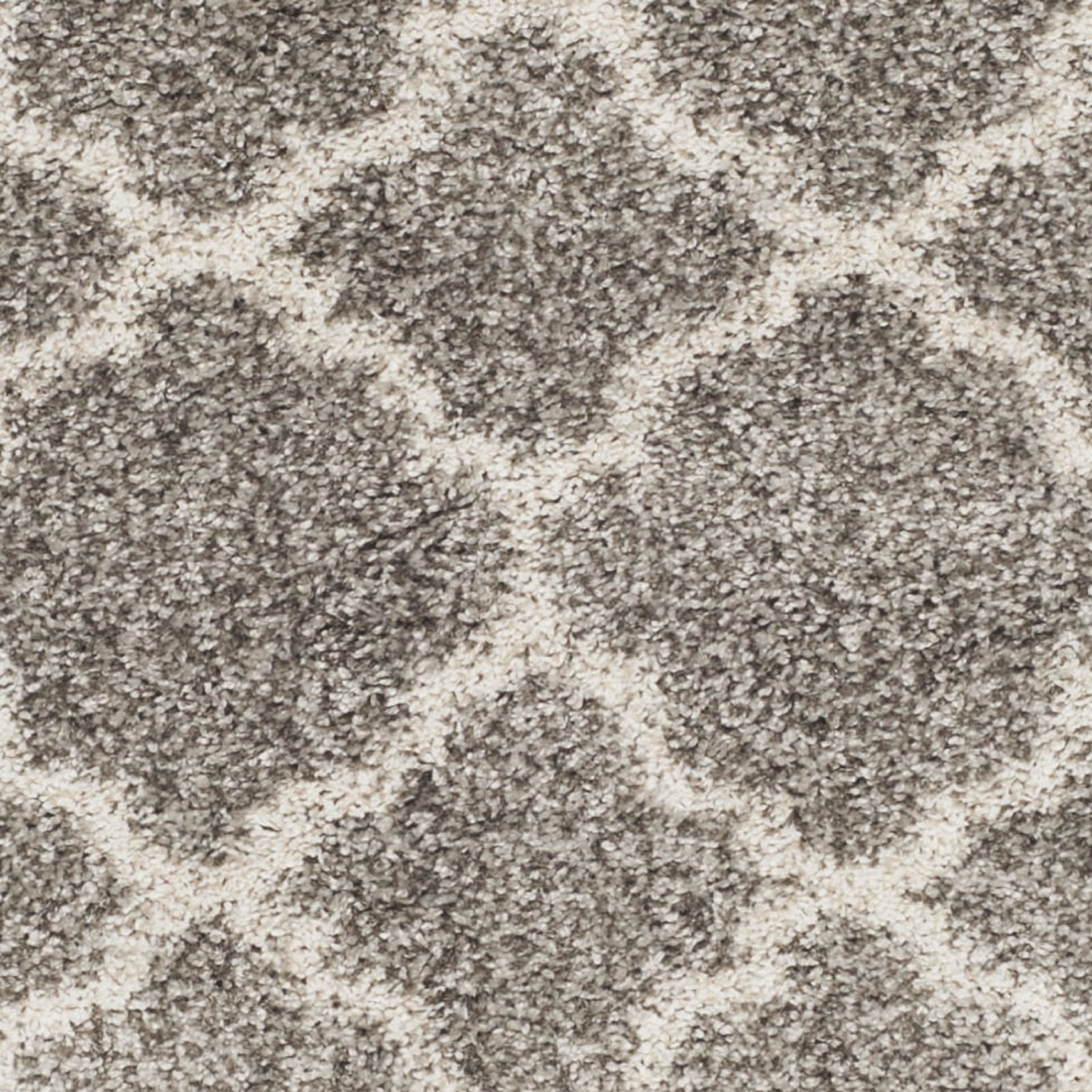 SAFAVIEH Hudson Jaye Geometric Shag Runner Rug, Grey/Ivory, 2'3" x 14'