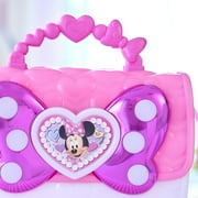 Disney Junior Minnie Mouse Bowfabulous Bag Set, 7-piece Dress Up and Pretend Play Toy Purse, Kids Toys for Ages 3 Up