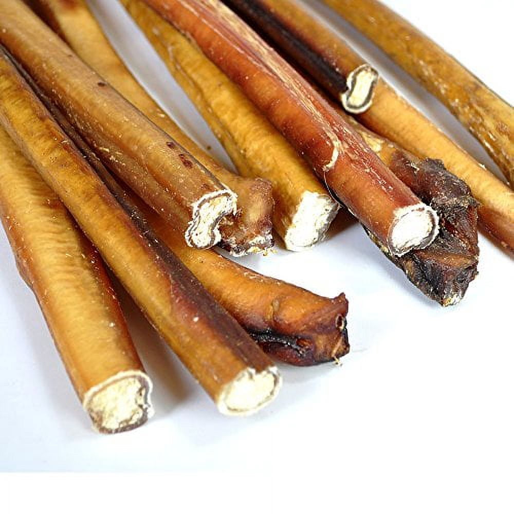 Downtown Pet Supply Bully Sticks For Dogs Spiral Rawhide Free Dog Chews 12", 10 Pack
