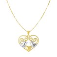 thumbnail image 1 of Collier Chaîne Cœur en Or Jaune 14k, 18 Pouces, 1 of 1