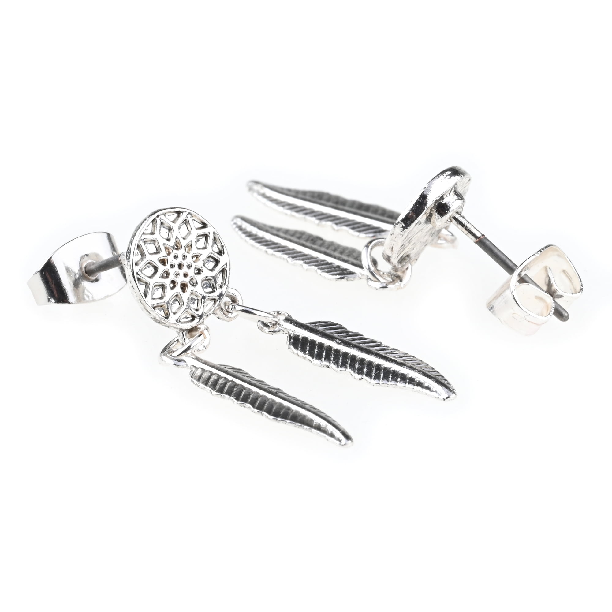 Claire's Tween Red, Turquoise and Silver Stud Earring Set