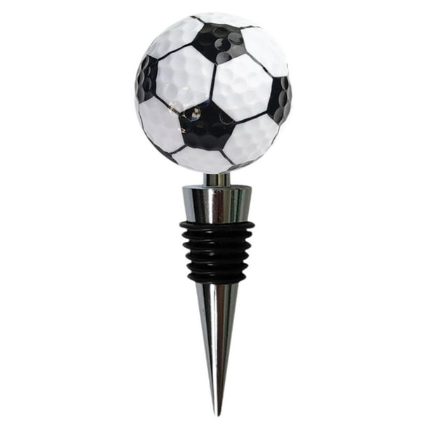 Tapón con forma de balón deportivo, utensilio de cocina reutilizable y creativo, ideal para regalar en cumpleaños, año Nuevo o como detalle para papá Fútbol