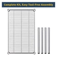 thumbnail image 3 of 12" x 30" x 8" Wire Storage Shelf, Dunnage Rack, 1 Tier Small Shelf, 3 of 5