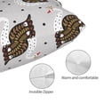 thumbnail image 3 of Rateoe Cute Swan Pattern Decorative Pillow Case,Throw Pillow Covers,Plush Pillow Cover,Soft Pillow Case,Velvet Pillow Case-20"x30", 3 of 6