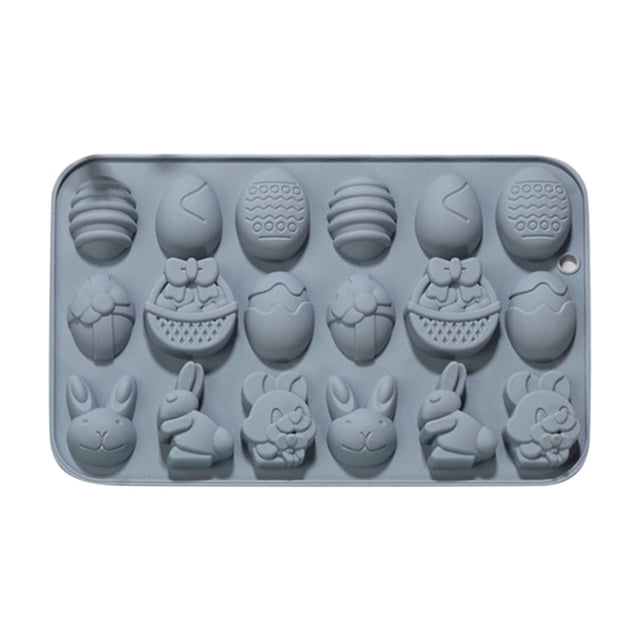 Silicone Cake Baking Mold Non Stick Bakeware Flexible Rim Easy Release for Easter Treat Cookie Chocolate Dessert