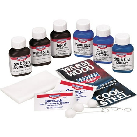 Brichwood Casey Deluxe Perma Blue Liquid Gun Blue and Tru Oil Gun Stock Finish Kit