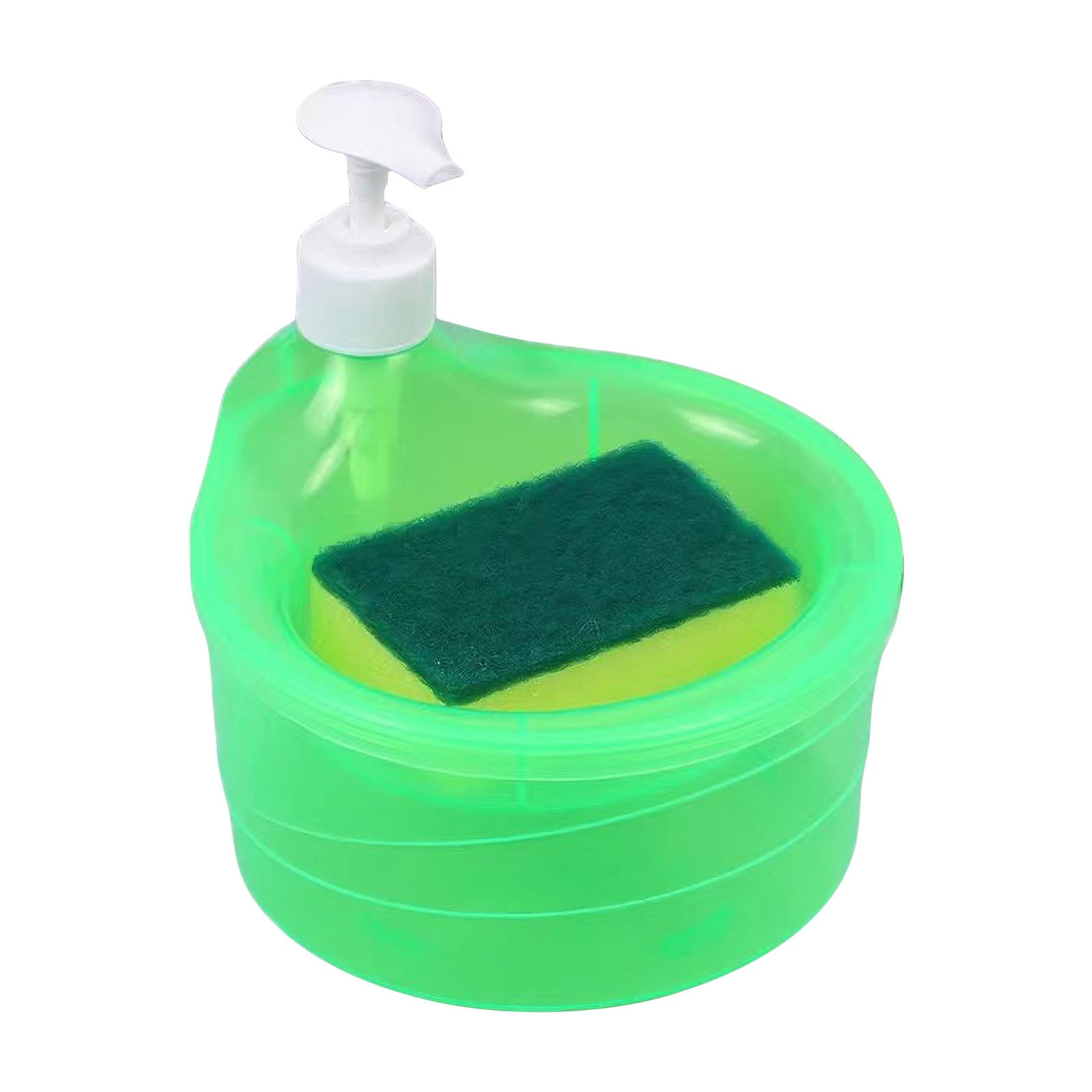 Fankiway Kitchen Cleaning Detergent Sponge Liquid Dispenser Press Automatic Soap Liquid Box Washing Combination Home Essentials for New Apartment Clearance Household Gadgets On Clearance Walmart