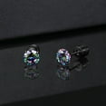 thumbnail image 4 of Meraki Miren Hypoallergenic Titanium Screw Earrings for Sensitive Ears 5A Cubic Zirconia Titanium Stud Earrings for Unisex, Double-Sided Earrings Pierced Earrings Jewelry, 4 of 6