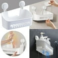 thumbnail image 2 of XKHBDL Suction Cup Storage Holder Corner Shower Organizer Bathroom Shelf, Shower Tray Shelves Inside Floating Shower Wall Shelf Bath Basket Rack, 2 of 9