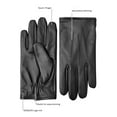 thumbnail image 5 of Men`s Premium Lamb Leather Touchscreen Gloves Style Liam, 5 of 6