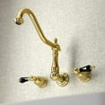 thumbnail image 5 of Kingston Brass Wall Mount Kitchen Faucets In Polished Brass Finish KS1282PKL, 5 of 9