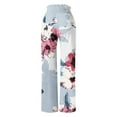 thumbnail image 4 of Lilgiuy Women Casual Printing Pockets Elastic Waist Comfortable Straight Loose Pants Alt Clothing Alternative Clothing, 4 of 5