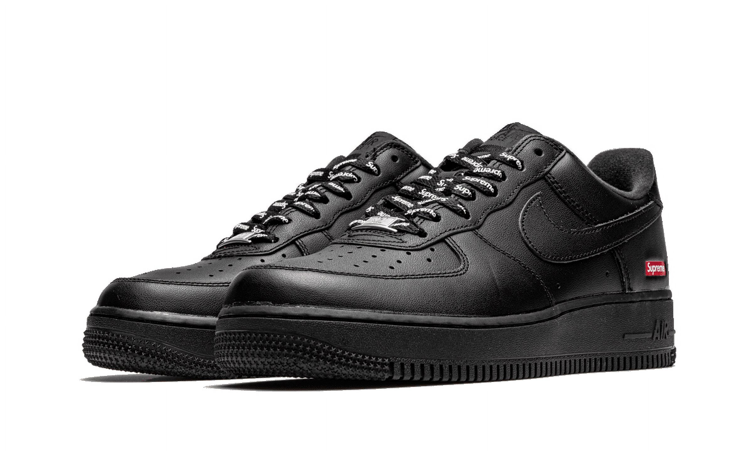 NIKE MENS Air Force 1 Low "Supreme - Mini Box Logo Black" CU9225 001 from Stadium Goods