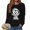 R554-Black, variant on Halloween Sweatshirts For Women Ghost Long Sleeve Shirt Lightwieght Fleece Pullover Top Fall Winter Holiday Outfit,Grey,XXL