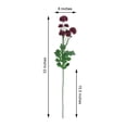 thumbnail image 3 of Efavormart 2 Bushes - 33" Burgundy Chrysanthemum Flower Stem, Artificial Silk Flower Spray - Perfect for Wedding, Anniversary, Birthday, Gathering, Bouquets, Celebrations, Centerpieces, 3 of 11