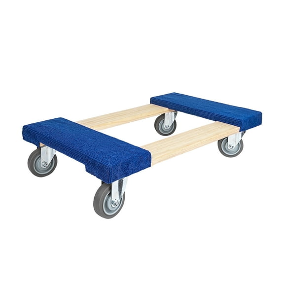 HaulPro Heavy Duty Furniture Dolly Fully Assembled with Four Wheels- 30" x 18"- 900 Pound Capacity for Easy Moving and Transport