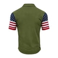 thumbnail image 3 of WAYUTE Men's Polo Shirts 250th Anniversary USA Shirt Short Sleeve Stars and Stripes Print Freedom 4th of July Independence Day Casual Outdoor, 3 of 3