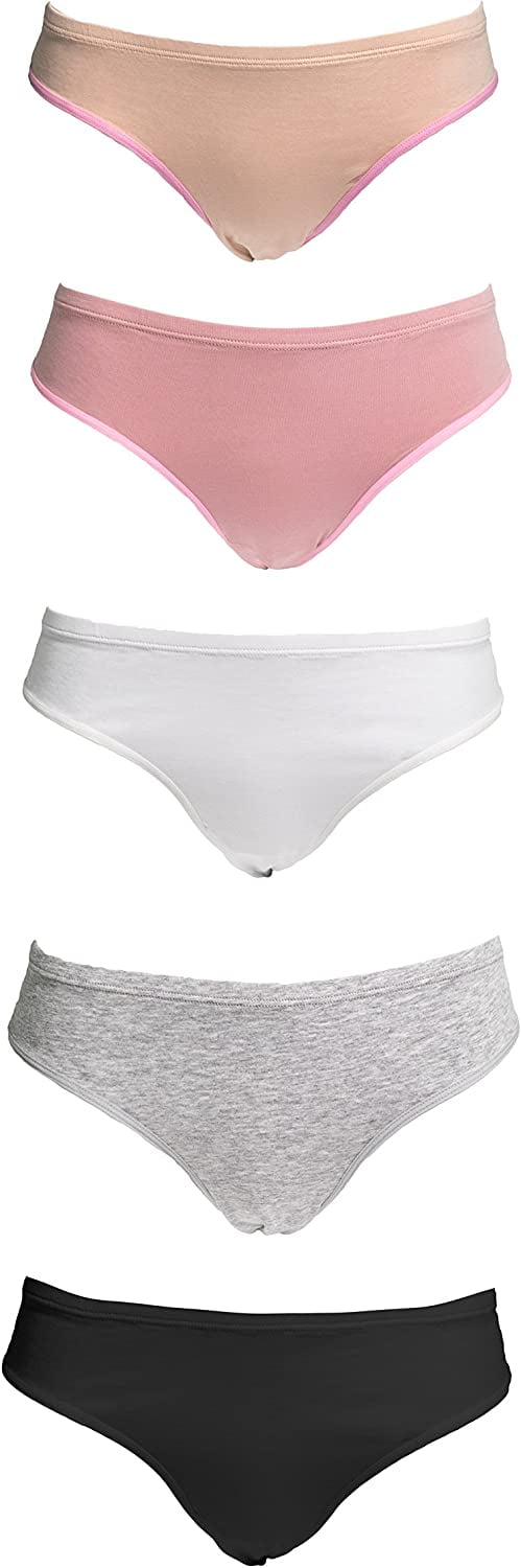 Emprella Underwear Women Plus Size 5-Pack Hipsters Panties Cotton and  Spandex - Helia Beer Co