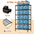 thumbnail image 2 of REIBII 6-Tier Wire Shelving Unit Adjustable Metal Storage Shelves for Kitchen  Pantry Laundry, 13.8" D x 21.5" W x 70.5" H, 2 of 7