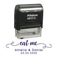 thumbnail image 1 of Printtoo Personalized Violet Self Inking Eat Me Favor Stamp Custom Wedding Favor Rubber Stamper-58 x 22 mm, 1 of 6