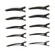 thumbnail image 3 of 2x 10 Piezas Negro Tono Barrette en Pinzas Cabello para Manualidades DIY Colco Pinzas para el pelo de pico de pato, 3 of 8