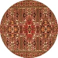 thumbnail image 1 of Ahgly Company Indoor Round Persian Orange Traditional Area Rugs, 4' Round, 1 of 1