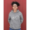 thumbnail image 2 of Infinite Love Horse Tstars Women's Hoodie - Perfect Gift for Horse Lovers - Comfortable Equestrian-Themed Apparel - Ideal for Birthdays & Christmas - Durable Women's Hoodie with Graphic Print, 2 of 6