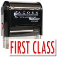 thumbnail image 1 of Large Self-Inking First Class Stamp with Orange Ink, 1 of 4