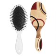 thumbnail image 2 of Hair Brush Retro Abstract Geometric Cushion Base Hair Brushes Touch Paddle Oval Hairbrush, 2 of 7