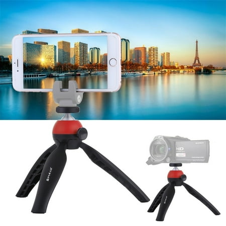 PULUZ Pocket Mini Tripod Mount with 360 Degree Ball Head for Smartphones GoPro DSLR Cameras