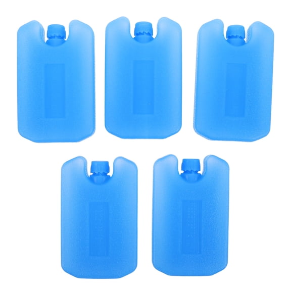 LOLIPPYY 5-Pack Large Sky Ice Packs for Cooler, Reusable Freezer Gel Blocks for Lunch Bags and Outdoor Travel Use