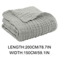 thumbnail image 2 of Cotton Muslin Blanket for Adults Soft Breathable Summer Throw Blanket 6 Layer Gauze for Sofa Couch Bed All Season Lightweight, 2 of 9