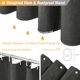 thumbnail image 3 of Bttn Cortina De Ducha De Tela De 60 Pulgadas - Juego De Cortinas De Ducha De Tela De Lino Resistente Con 10 Ganchos De Plástico Cortinas De Baño Decorativas Impermeables Estrechas Para Baños Y Bañeras, 3 of 5