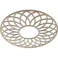 thumbnail image 2 of Ekena Millwork 32"OD x 11"ID x 1/4"T Cannes Wood Fretwork Pierced Ceiling Medallion, Hickory, 2 of 3
