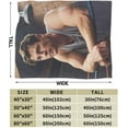 thumbnail image 3 of Chris Hemsworth Blanket Bedding Fleece Blanket Soft Throw Blankets Lightweight Anti-Static Blanket - 3 Sizes, 3 of 5