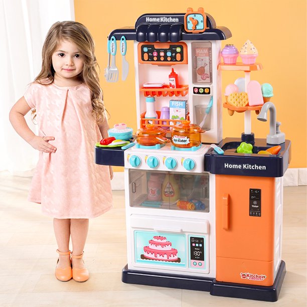 Sunyuan Kids Kitchen Playsets With Window Running Water Toys For Kids Best Chefs Kitchen Playset W Real Lights Sounds Fun With Friends Kitchen Walmart Com Walmart Com