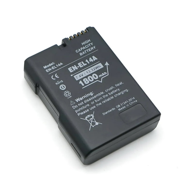 Replacement Battery for Nikon D3400 DSLR Camera - Walmart.com