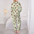 thumbnail image 6 of Goofa Cute Bear Printed Women’s 2 Piece Pajama Set Super,Pajamas Women's Long Sleeve Sleepwear Soft Button Down Loungewear Pjs Lounge Set Nightwear-Large, 6 of 9