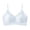 Blue, variant on Cool Comfort Bras for Women, Seamless Wireless No Underwire Full Coverage Lace Bralette, Thin Strap Supportive Lift Everyday Loungewear Bra