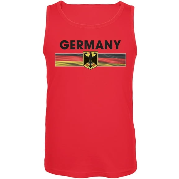 World Cup Germany Eagle Crest Red Soccer Tank Top - 2X-Large