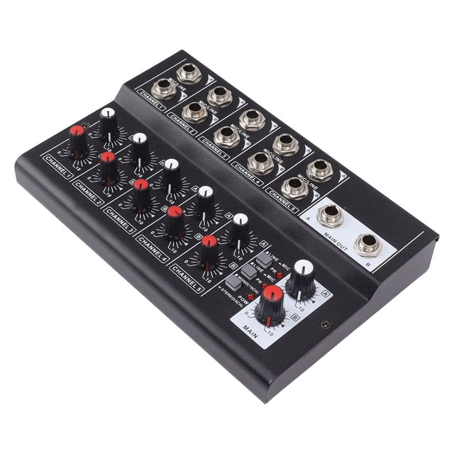 Mezclador De Sonido, Mezclador De Teclados De Metal, Control Separado De Volumen, 10 Canales Para El Hogar