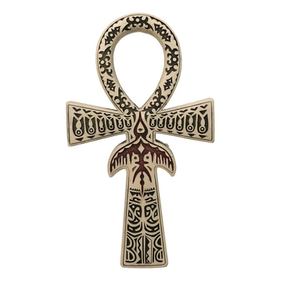 Ancient Egyptian Crux Ansata Ankh Key Horus Hieroglyphs Wall Decor Sculpture
