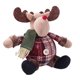 thumbnail image 2 of Muñeco de nieve de Papá Noel con forma de ciervo, adorno colgante para árbol de Navidad, 2 of 8
