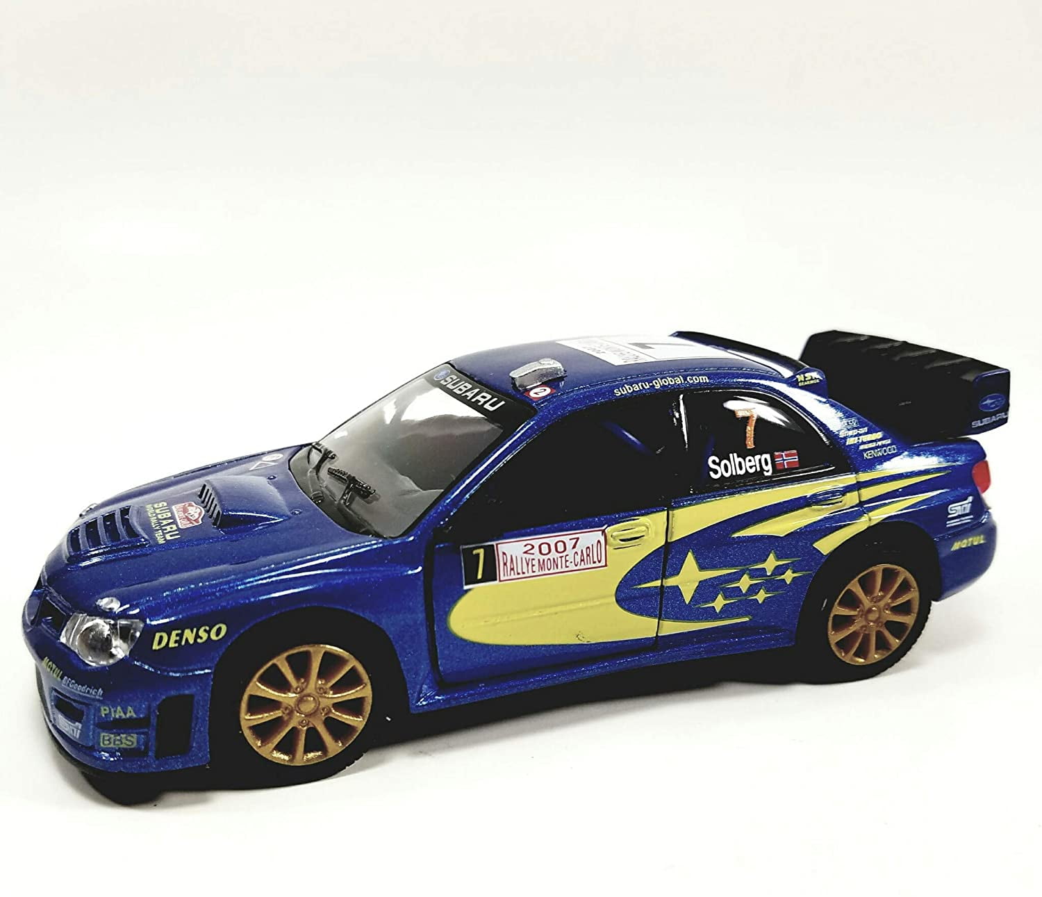 Kinsmart Blue 07 Solberg Subaru Impreza Wrc Sti Rallye Monte Carlo 7 1 36 Scale Diecast Car By Brand Kinsmart Walmart Com