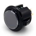 thumbnail image 1 of Maoww LED Push Button Cool Small Rocker Buttons Multipurpose Fashionable Special Design Arcade Press Gaming Game Machine Arcades Black 24mm Blue Light, 1 of 8