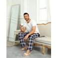 thumbnail image 3 of EKOUAER Pants Plaid Pj Lounge Pants PJ Bottoms with Pockets & Drawstring for Christmas, 3 of 5